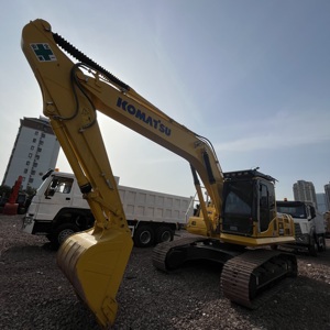 Excavadora Hidráulica de Cadenas Komatsu PC220 Original de 22 Toneladas, Usada, con Pocas Horas de Trabajo, para Construcción y Minería, <span class=keywords><strong>Precio</strong></span> Económico - Product Image 2