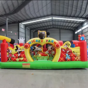 Pista de obstáculos hinchable de Pvc con soplador de aire, juego de obstáculos deportivos para saltar, 40 pies, personalizado, envío rápido, desde China