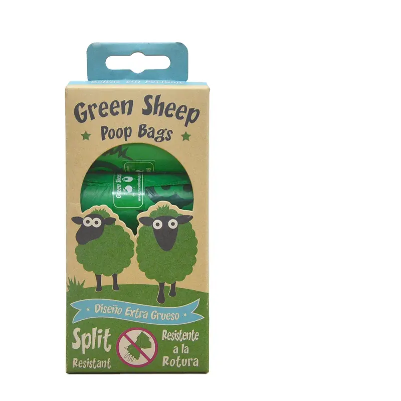 Düşük fiyat kullanarak dayanıklı Hdpe atık biyobozunur yeşil torbaları Poop köpekler Pet