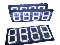 Télécommande à affichage d'essence à LED 12 pouces 4 Digital Outdoor Single Color Digital Gas Price Changeable Led Gas Station Display
