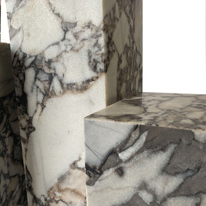 Sh Đá Tùy Chỉnh Thực Hiện Hiện Đại Trang Trí Nội Thất Đá Tự Nhiên Vuông Cube Đá Cẩm Thạch Plinth Đá Cẩm Thạch Bàn Cà Phê - Product Image 3