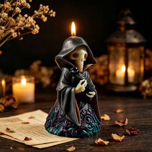 Molde de silicona de mago fantasma con <span class=keywords><strong>cuervo</strong></span> para velas, moldes DIY para velas de Halloween y molde para hacer yeso - Product Image 4
