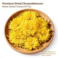 Thé de chrysanthème en soie dorée de qualité supérieure en gros |   Thé aux fleurs entières séchées naturelles Huang Ju