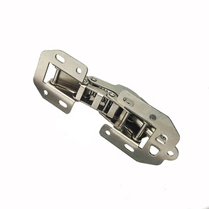 Charnière de meuble 4 mm en fer nickelé pleine surface à fermeture amortie, quincaillerie domestique moderne - Product Image 3