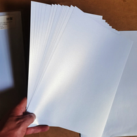 Papier perlé personnalisé pour bougies de vœux Cartes d'invitation Crème or blanc glace spécialité nacré chatoyant humidité