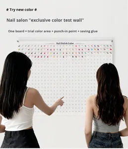 Tableau d'affichage mural personnalisable pour les conseils d'art des ongles, outil de salon de manucure ou tableau de comparaison des couleurs pour les salons de manucure - Product Image 1