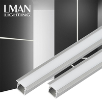 Différentes tailles blanc 10mm * 10mm découpe encastré Led linéaire bande lumière escalier bande lumière profil en aluminium