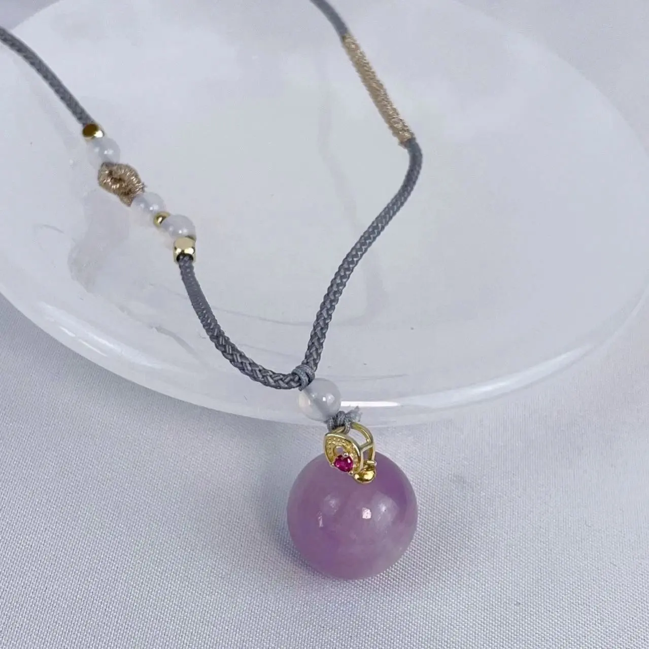 Collana di gioielli di moda con ciondolo in pietra naturale all'ingrosso