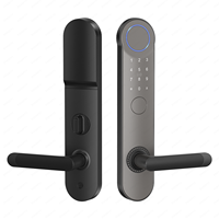 Ensemble de serrures de porte électroniques extérieures intelligentes en acier inoxydable pour l'intérieur en bois multipoints mortaise en alliage de zinc pour corps de serrure de porte