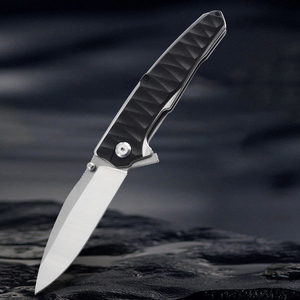 HL Mejor Precio de Fábrica Cuchillo de Bolsillo Táctico Plegable Multifuncional de Grado Industrial Acero D2 Mango G10 para Camping con Apertura por Pulgar - Product Image 2