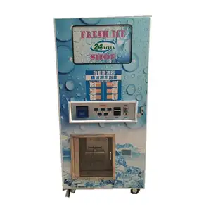 OEM South Africa 140kg/day Ice Vending Machine Coin Operated Automatic Ice Cube Vendors support Credit Card