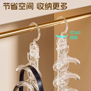 Clear Acrylic Bag Hanger Rack Multi Tier Hook Organizer For Closet Storage Backpacks Hats Wall Mount No Drill - Product Image 2