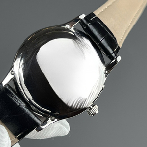 Montre mécanique pour homme ultra-fine avec mouvement ultra-plat, petit cadran, fonctions calendrier et phases de lune - Product Image 4