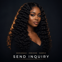 Extensions de cheveux naturels bouclés crépus Deep Wave avec closure HD 5x5, 18-22 pouces, pour installation par couture