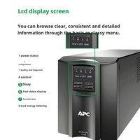 Alimentation électrique APC Ups SMT1000I-CH LCD Interactive en ligne 1KVA UPS Alimentation sans interruption 700W/1000VA Serveur Schneider