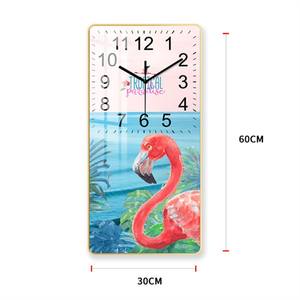 Reloj Rectangular de porcelana y cristal, esfera recubierta de papel, decoración moderna para el hogar, Relojes de pared de plástico baratos - Product Image 5