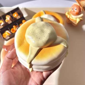 Slow Rebound Chocolate Pine Tower Oreo Beige Simulation <b>Food</b> <b>Squishy</b> Toy Decompression Pinch Musical Plaything - Product Image 5