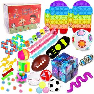 Lot de 1 à 30 cubes sensoriels Push Pop Bubble en mousse de caoutchouc PU et silicone – Jouets anti-stress amusants pour enfants - Product Image 3