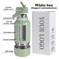 Bouteille d'eau isotherme personnalisée de 32 oz sans BPA pour animaux de compagnie (chiens et chats), en acier inoxydable, pour pique-nique, vente au détail, haute performance, type gourde thermos