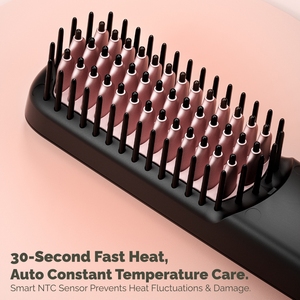 Cepillo Alisador de Barba Eléctrico de Cerámica con Calentamiento Instantáneo, Compacto, Cable Giratorio de 360°, 5 Ajustes de Temperatura, para Hombres y Mujeres - Product Image 5