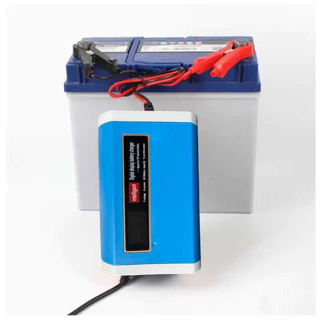 Solar Battery Charger 12V6A Smart DC BatteryTrickle Charger & Maintainer with Desulfator and Temperature Compensation for Africa