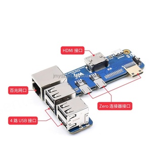 Carte d'extension Raspberry Pi Zero/2 W vers RPi3B/3B+, module de conversion de carte mère, port Ethernet 100 Mbps - Product Image 3