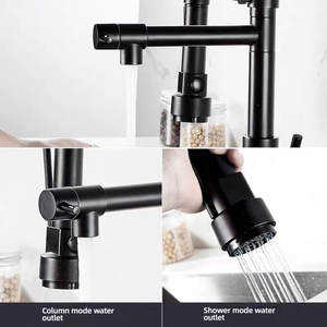 Grifo monomando comercial Wayon de acabado mate para lavabo de baño <span class=keywords><strong>con</strong></span> rociador extraíble y llenador de ollas - Product Image 6