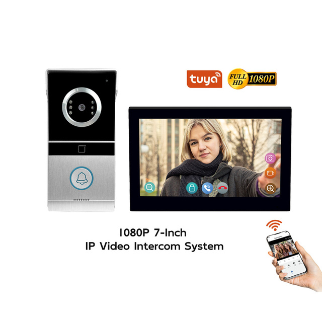 2MP HD POE Powered Smart App Control Premium TCP/IP Video Door Phone 10.1" Touch Screen Motion Detection High-End Residences
