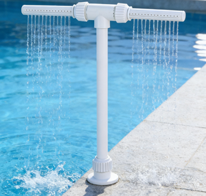 <span class=keywords><strong>Fontaine</strong></span> de <span class=keywords><strong>piscine</strong></span> durable à double tête avec débit d'eau réglable <span class=keywords><strong>pour</strong></span> le nettoyage des piscines hors sol - Product Image 3