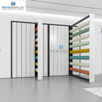 Boya – Présentoir autoportant personnalisé pour tapis, options de couleur sur mesure, certifié ISO9001 pour salons professionnels