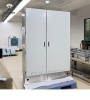 Gabinete de Control Eléctrico Industrial Modular de Acero Inoxidable, Caja Metálica con Vidrio