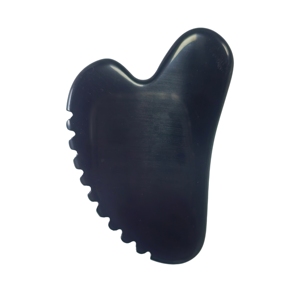 Outil de beauté Gua Sha en obsidienne dentelé, outil de massage pour la relaxation corporelle - Product Image 4