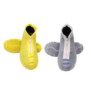 Protetor de sapatos unissex reutilizável, cobertura de calçados impermeável de silicone com cobertura de chuva para sapatos
