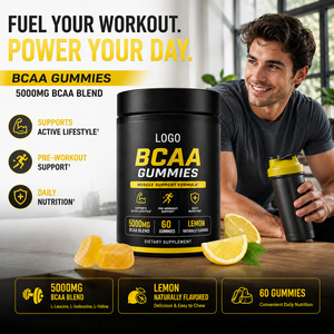 OEM/ODM <span class=keywords><strong>BCAA</strong></span> Gummies un supplément nutritionnel pour le sport, avec 500mg de <span class=keywords><strong>BCAA</strong></span> par portion Suppléments de croissance musculaire pour la <span class=keywords><strong>musculation</strong></span> - Product Image 5