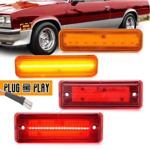 Feux de position latéraux LED ambre/rouges pour El <span class=keywords><strong>Camino</strong></span> & Caballero 78-87 - Product Image 5