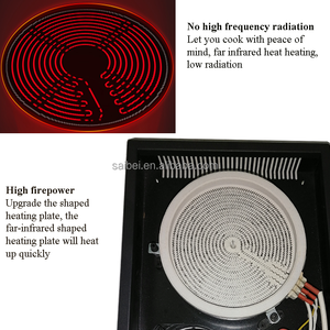Cocina de cerámica eléctrica profesional por infrarrojos, <span class=keywords><strong>placa</strong></span> de cocción por infrarrojos OEM, precio barato, venta al por mayor, la mejor calidad - Product Image 2