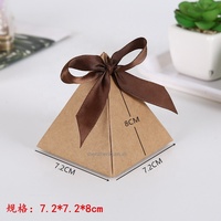 Triangulaire Pyramide Marbre Bonbons Boîte Party Favor Et Cadeaux Boîtes Chocolat Bomboniera Boîtes De Décoration De Mariage Fournitures