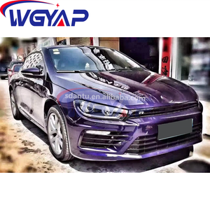 WGYAP Kit Carrosserie Luxe Style R pour Scirocco : Pare-chocs Avant, Lèvre Diffuseur, Jupes Latérales en Plastique, Amélioration <span class=keywords><strong>Auto</strong></span>, Neuf - Product Image 2