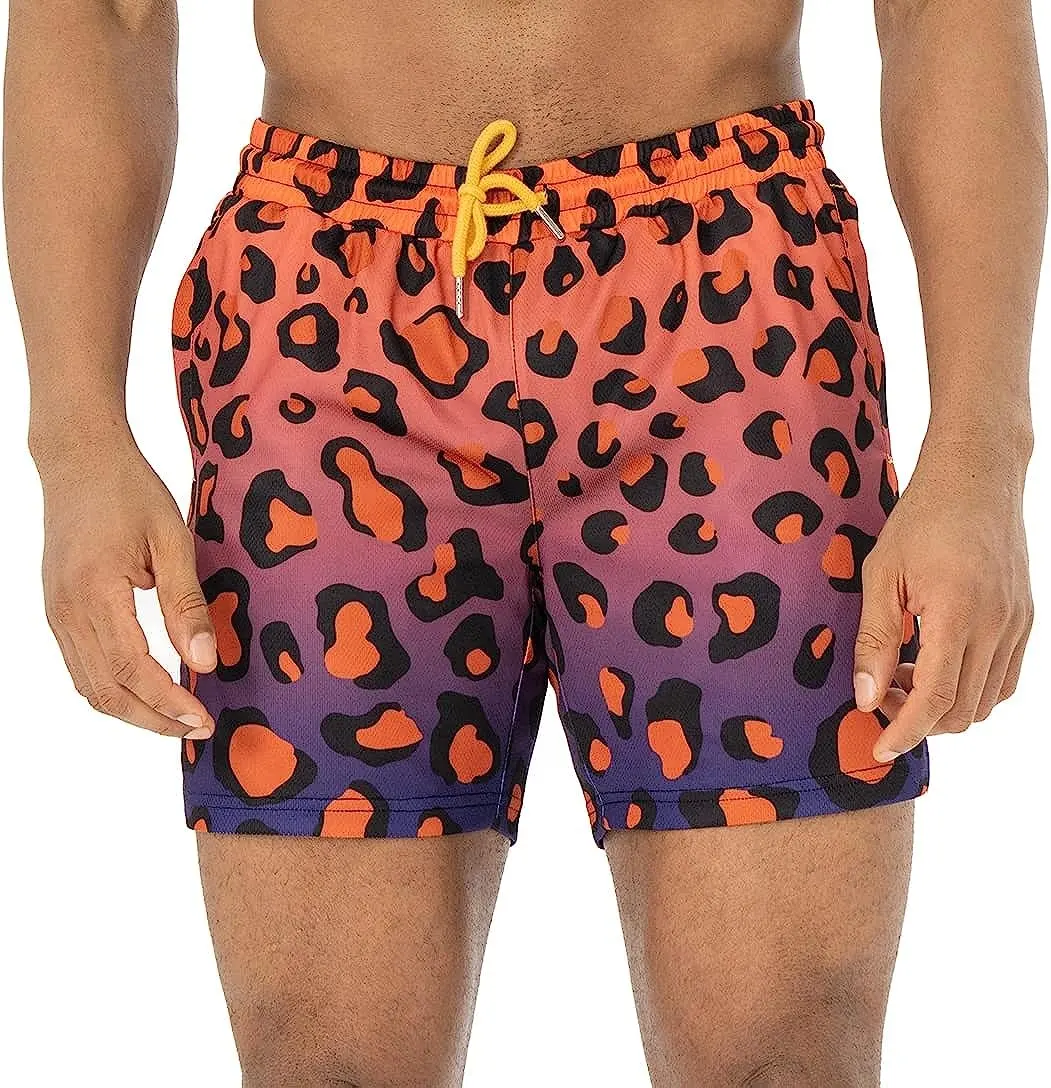 100% Short en maille polyester taille moyenne imperméable et à séchage rapide respirant et coupe-vent avec impression numérique