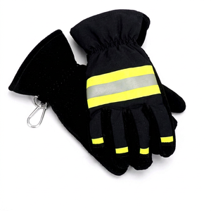 Gants de sécurité AmpsafeX noirs pour la lutte contre les incendies, certifiés 3C, en matériau stérile sans silicone, lisses, réfléchissants et résistants à la chaleur - Product Image 1
