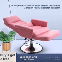 Fauteuil de Beauté Hydraulique Inclinable et Rabattable en Position Nulle pour Soins du Visage, Cils, Manucure, Tatouage et Usage Sédentaire – Structure Métallique