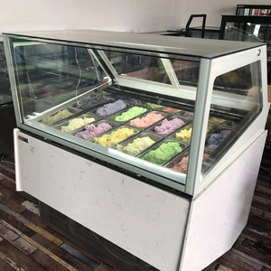 Congélateur ventilé 225W, comptoir en marbre SS304, vitrine à glace - Product Image 4