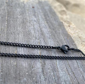 Collar de Acero Inoxidable <span class=keywords><strong>para</strong></span> Hombre, Placa de Identificación Personalizada con Grabado, Cadena de Eslabones, Joyería <span class=keywords><strong>para</strong></span> Él - Product Image 2