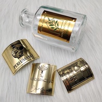 Boîtes d'impression personnalisées pour autocollants adhésifs imperméables, pour flacons de parfum métalliques de luxe, porte-bougies et contenants, imprimées par imprimante UV