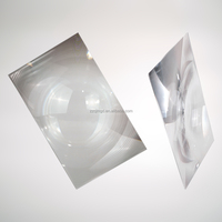 Lentille Fresnel solaire en plastique PMMA optique ronde à filetage fin, grande longueur focale