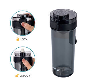 Bottiglia d'Acqua in Tritan con Coperchio Ribaltabile e Infusore per Tè, Ideale per Ufficio e Regali Aziendali - Product Image 3