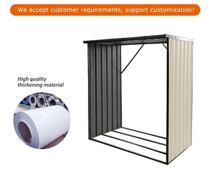 Cobertizo de almacenamiento de leña cobertizo de leña de cobertizo de <span class=keywords><strong>metal</strong></span> popular de los - Product Image 2
