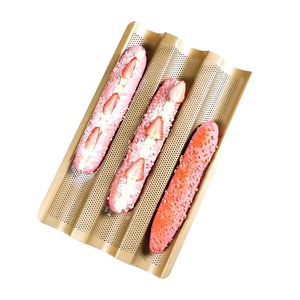 Cucina di casa di piccole dimensioni in metallo teglia 2-4 file antiaderente pasta di pane e Baguette - Product Image 1