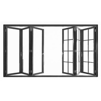 Promotionnel Foshan personnalisation W50 verre teinté aluminium Double vitrage pare-balles porte et fenêtres de sécurité fixes