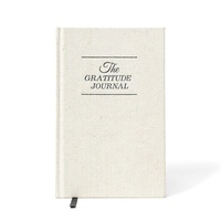 Carnet de bien-être en tissu de lin A5 avec impression de logo personnalisé, couverture rigide, carnet écologique, journal de pleine conscience, journal inspirant de gratitude